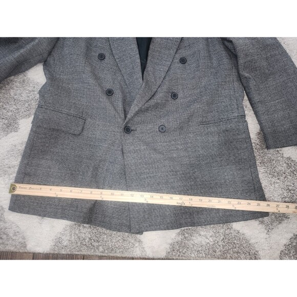 J.D. CHRISTOPHER LONDON New York Suit Gray  100% PUREWool BLAZER 46R PANTS 40x28 - Picture 7 of 16